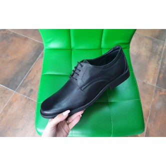Pantofi din piele naturala siret 526 negru