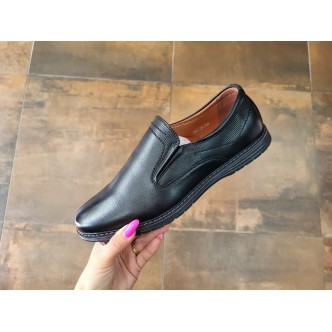 Pantofi Casual cu elastic piele ecologica 927 Negru