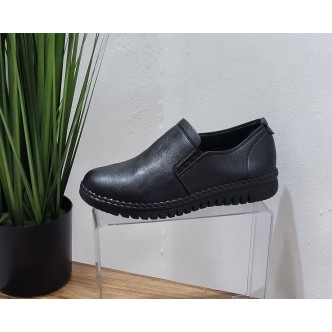 Pantofi moi cu elastic Gina H-2943 negru