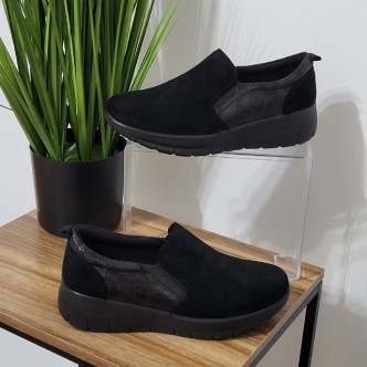 Pantofi elastic Fia D-28302 negru