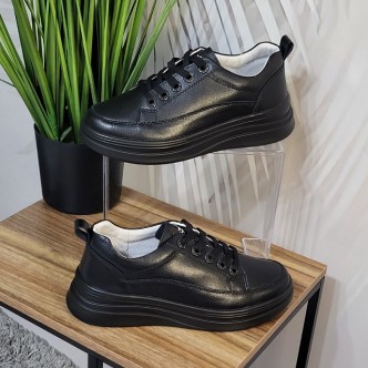 Pantofi din Piele Naturala Kamila G-3092 negru