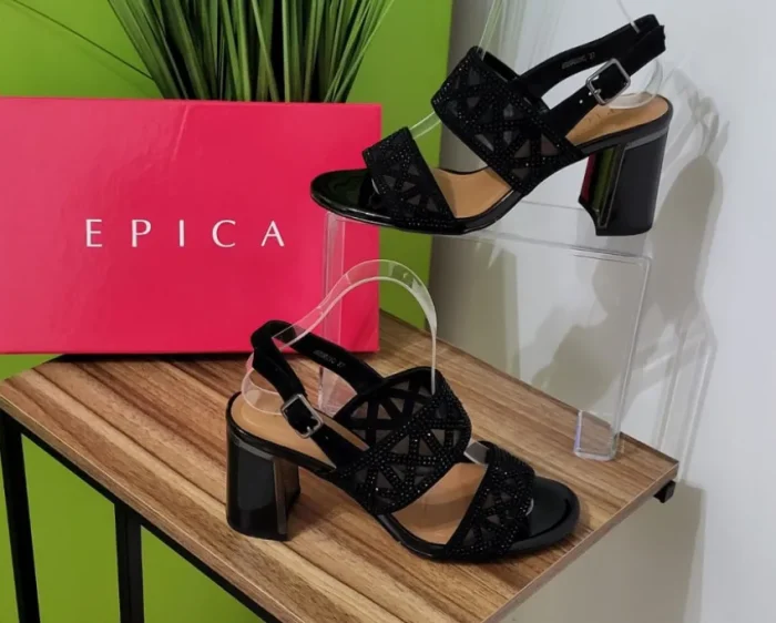 Sandale Piele Naturala EPICA 0028C Negru