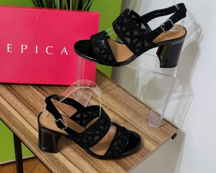 Sandale Piele Naturala EPICA 0028C Negru