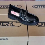 Pantofi casual Pass lăcuiți 900-1 negru