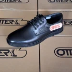 Pantofi Otter cu șiret și talpă groasă 444-3 negru