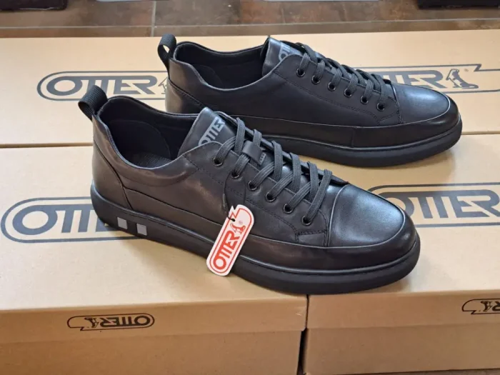 Pantofi Otter casual cu șiret 322-1 negru