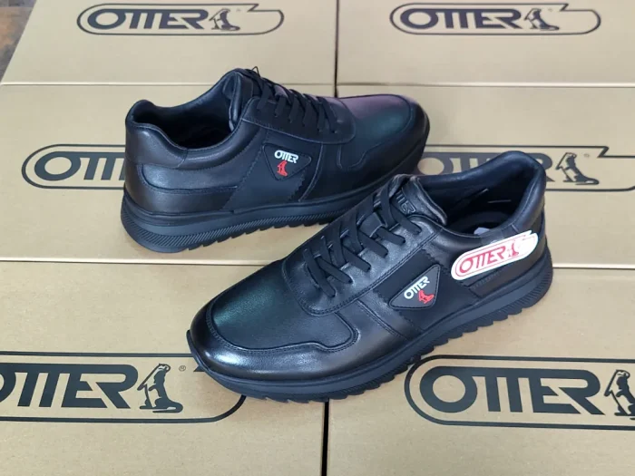 Pantofi Otter cu șiret 26A 01, negru