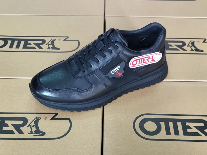 Pantofi Otter cu șiret 26A 01, negru