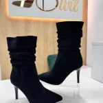 Botine dama Negre Toc stiletto G083 Negru