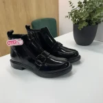 ✨ Ghete Otter Lăcuite - Eleganță Strălucitoare 001A Eva