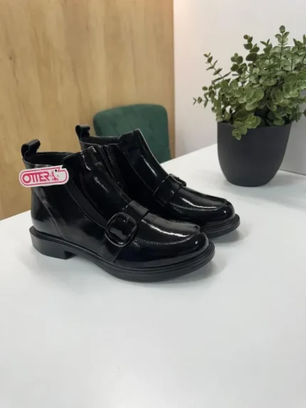 ✨ Ghete Otter Lăcuite - Eleganță Strălucitoare 001A Eva