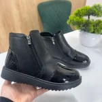 Ghete Dama Din Piele Ecologica cu Fermoare89