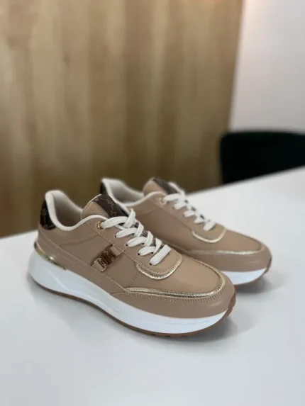 Pantofi Sport Casual Detalii Aurii F039