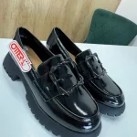 Loafers Otter din Piele Lăcuită Stil Modern D90