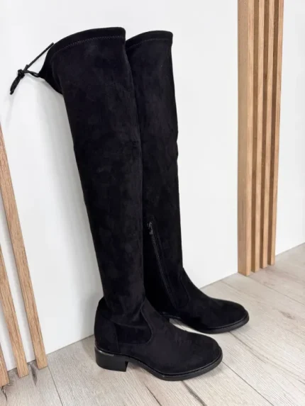 Cizme Peste Genunchi Damă, Piele Ecologica H09