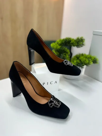 Pantofi Dama EPICA din piele naturala Intoarsa
