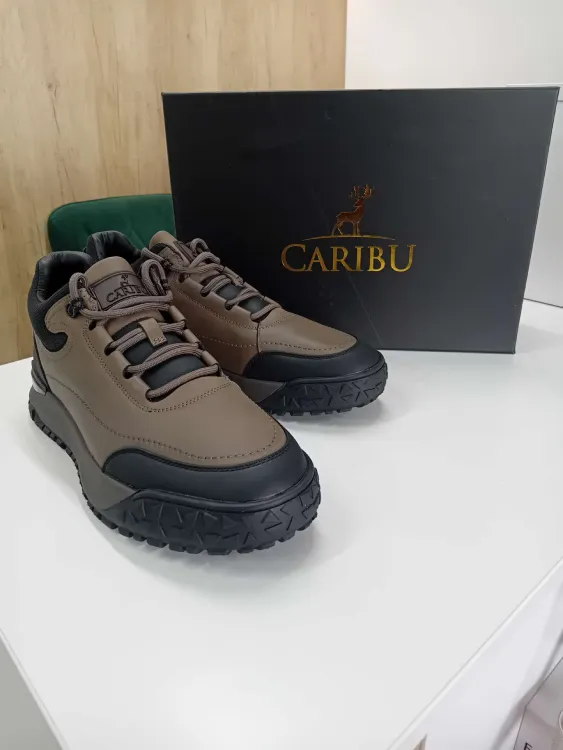Pantofi Sport / Adidași Bărbați CARIBU Maro-Negru – Design Outdoor & Casual Robust